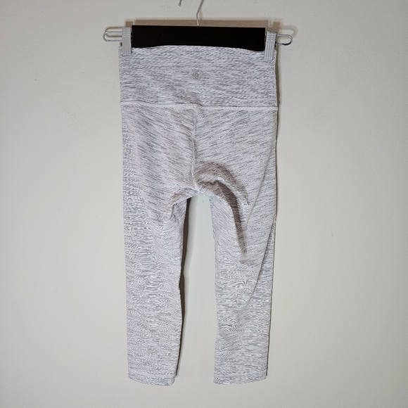 Lululemon Wunder Under Crop Pants Hi-Rise Wee Are From Space Nimbus Battleship 6 - Picture 3 of 6